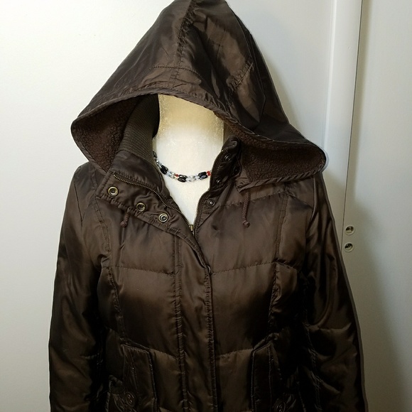 DKNY Active Petite Puffer Jacket w/ Hood - Picture 2 of 8
